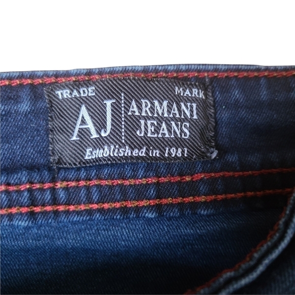 AJ Armani jeans Dark blue skinny leg high Rise denim jeans - Picture 7 of 9
